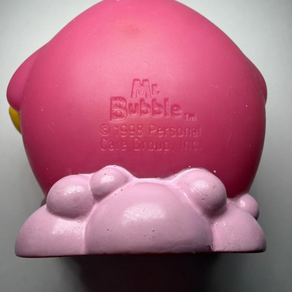 Vtg Rare 1998 Mr. Bubble Bottle Topper Bath Toy Figure Advertising Promo Squirte